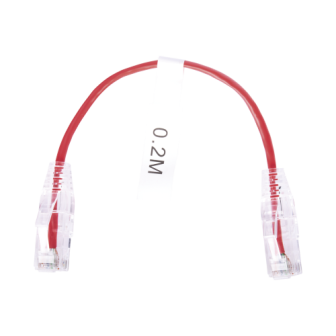 LPUT6020RD28 LINKEDPRO BY EPCOM Slim Patch Cord UTP Cat6 - 0.65 ft (20 cm) Red Reduce