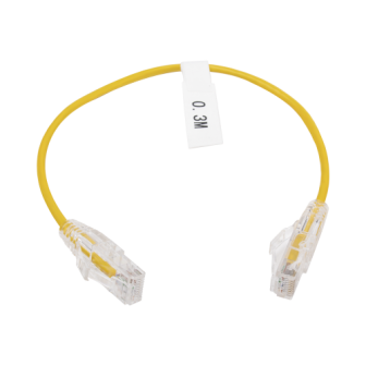 LPUT6030YE28 LINKEDPRO BY EPCOM Slim Patch Cord UTP Cat6 - 0.98 ft (30 cm) Yellow Red