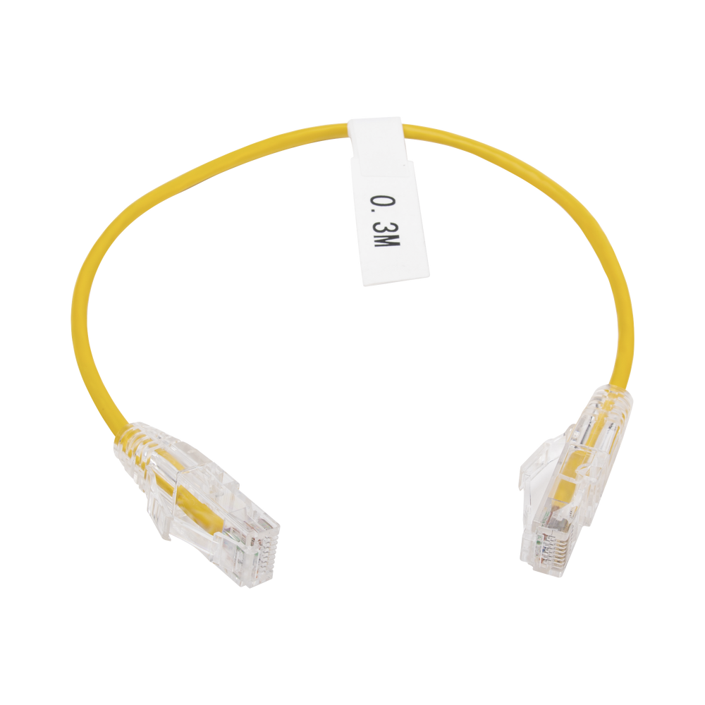 LPUT6030YE28 LINKEDPRO BY EPCOM Slim Patch Cord UTP Cat6 - 0.98 ft (30 cm) Yellow Red