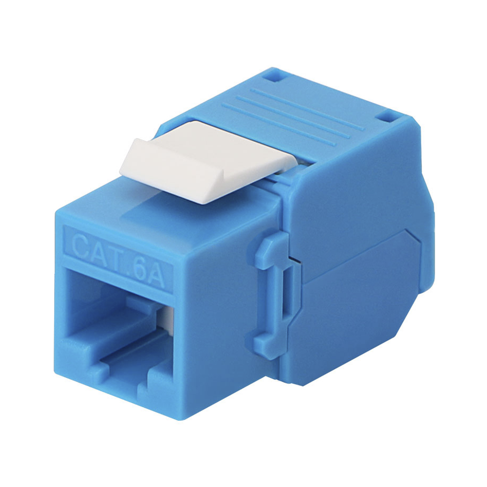 LPKJ6ATTBU LINKEDPRO BY EPCOM Cat6A Keystone Jack Module (toolless) with 180 angled t