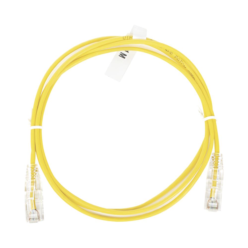 LPUT6100YE28 LINKEDPRO BY EPCOM Slim Patch Cord UTP Cat6 3 ft Yellow 28 AWG LP-UT6-10