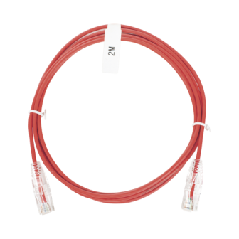 LPUT6200RD28 LINKEDPRO BY EPCOM Slim Patch Cord UTP Cat6 7 ft Red 28 AWG LP-UT6-200-R