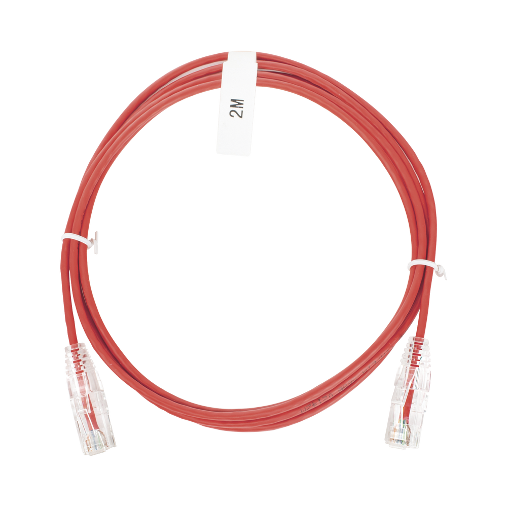 LPUT6200RD28 LINKEDPRO BY EPCOM Slim Patch Cord UTP Cat6 7 ft Red 28 AWG LP-UT6-200-R