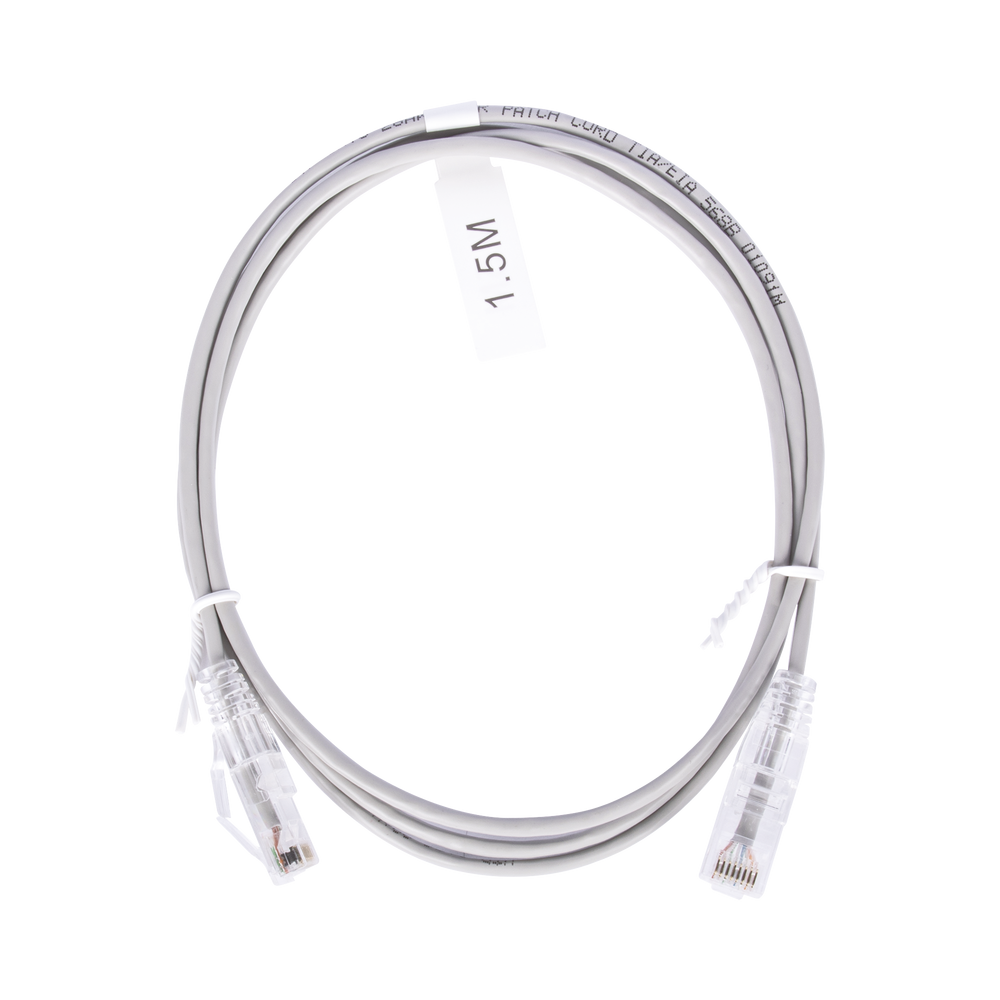 LPUT6150GY28 LINKEDPRO BY EPCOM Slim Patch Cord UTP Cat6 5 ft Gris 28 AWG LP-UT6-150-