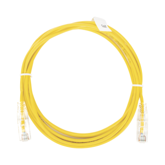 LPUT6300YE28 LINKEDPRO BY EPCOM Slim Patch Cord UTP Cat6 10 ft Yellow 28 AWG LP-UT6-3