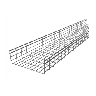 CH166500EZ CHAROFIL Wire Mesh Cable Tray up to 1321 Cat6 Cables 6.54/19.69 in (166/50