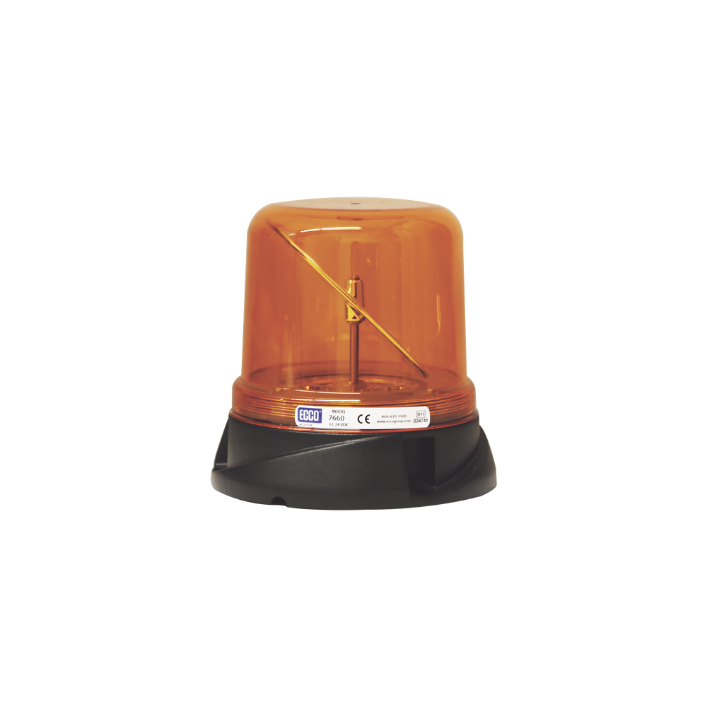 X7660A ECCO RotoLED Amber Beacon with Permanent Assembly X-7660A