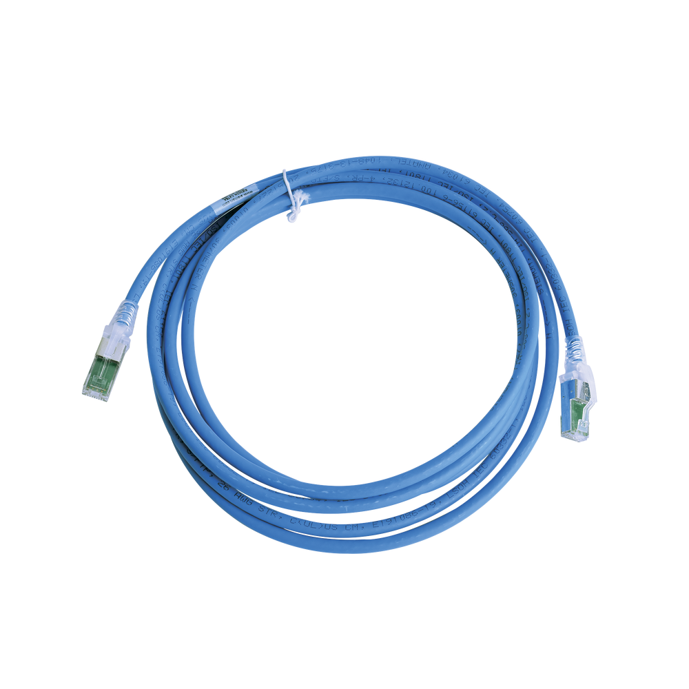 ZM6AS1006 SIEMON Patch Cord Z-MAX Cat6A S/FTP CM/LS0H 10ft Blue Color ZM6A-S10-06