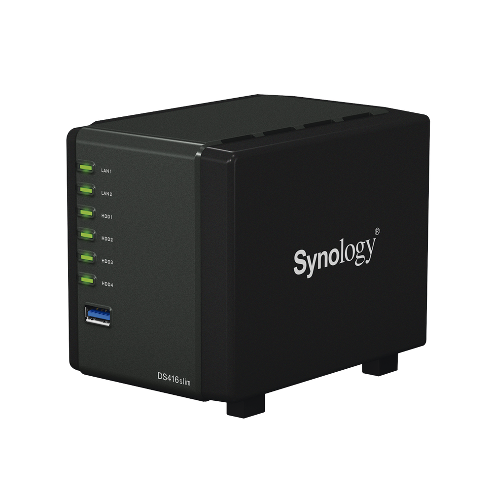 DS416SLIM SYNOLOGY 4-bay Desktop NAS Server up to 2TB per Hard Drive (2.5 ) DS416SLIM