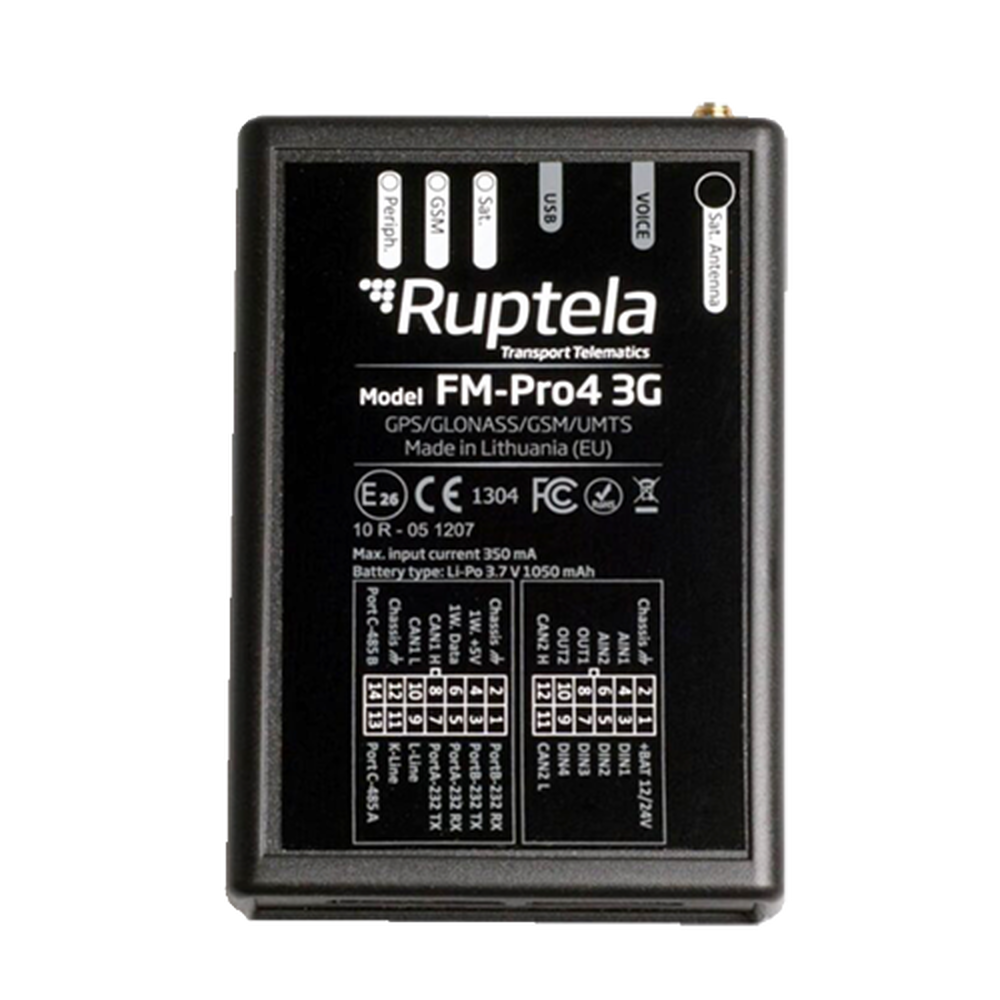 PRO43G RUPTELA Advanced 3G Vehicle Tracker / Heavy Vehicles / CANbus Port Reading / F