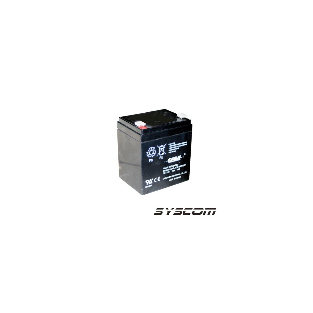 WP4512P Syscom Backup Battery at 12 Vdc / 4 A. WP-45-12-P