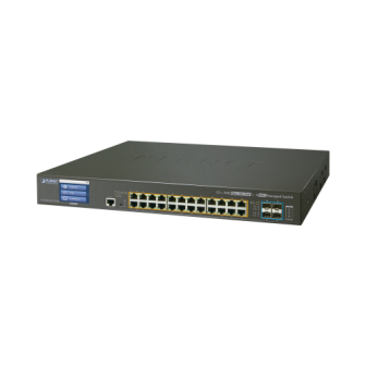 GS522024UPL4XV PLANET Switch Managed L2 24 ports Gigabit PoE 802.3bt 4 ports 10G SFP