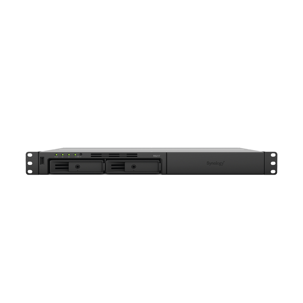 RS217 SYNOLOGY NAS Server for Rack of 2 Bays up to 32TB up to 16 Cameras RS217