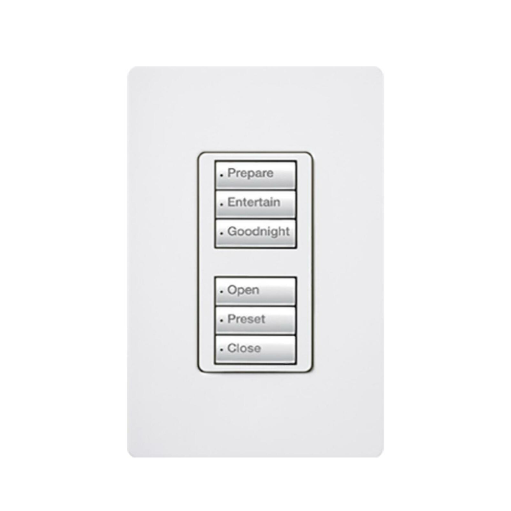 RRDW3BDWH LUTRON ELECTRONICS Button Panel with 6 Buttons 3 for ON