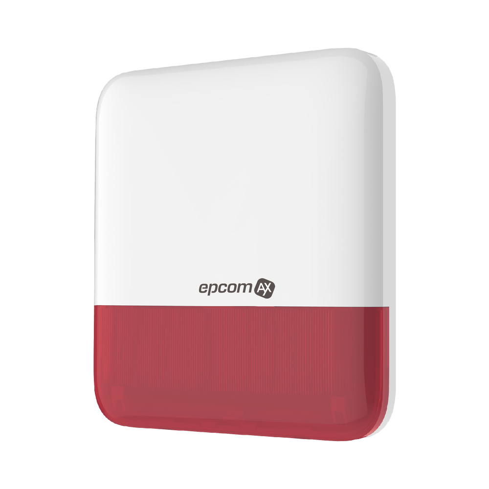 AXSER EPCOM (epcom AX) Wireless Siren with Red Strobe / Outdoor I
