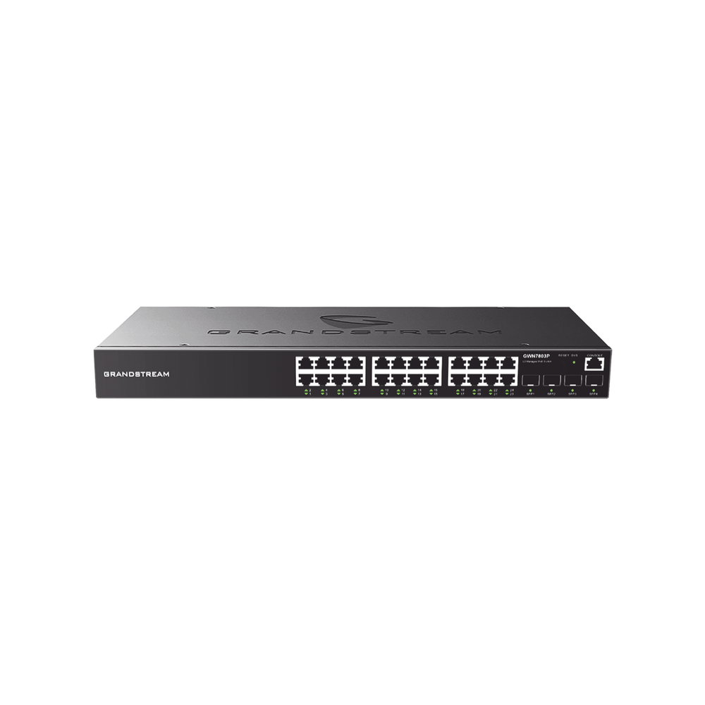 GWN7803P GRANDSTREAM Managed Gigabit PoE Switch / 24 ports 10/100/1000 Mbps  4 SFP Up